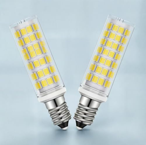 Suiyueshentou E14 led Bulb E14 European Base Bulb Turkish Lamp Bulb Replace Dimmable 8W Equivalent 80W Incandescent Bulb, AC 110V Daylight White 6000K, 800LM (6000K)