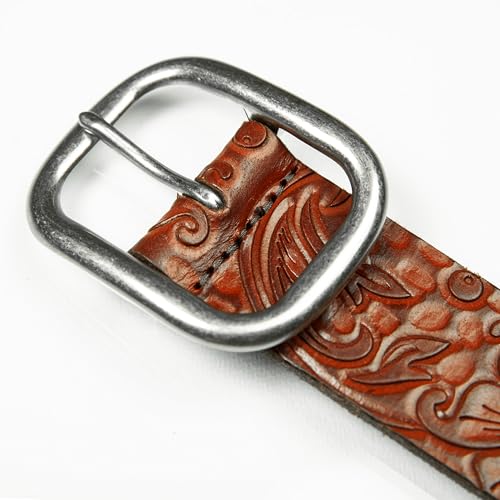 Lucky Brand Women's Embroidered Leather Belt | Stylish | Classic | Western-Inspired | American Heritage | Jean | Pant2