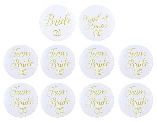Boutons de mariée d'équipe, décoration sans t-shirt personnalisé