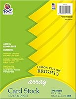 Algopix Similar Product 9 - Pacon Card Stock Lemon Yellow 812
