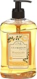 A LA MAISON Honeysuckle French Liquid Hand Soap - Natural Hand Wash Made with Essential Oils - Biodegradable, Plant-Based, Vegan, Cruelty-Free, Alcohol & Paraben Free (16.9 oz, 1 Pack)