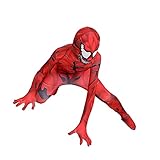 CLJFLHCC Best Gift for Halloween Costume, Compatible with Superhero Show Costume Cosplay Costume 3D Style (red, M)