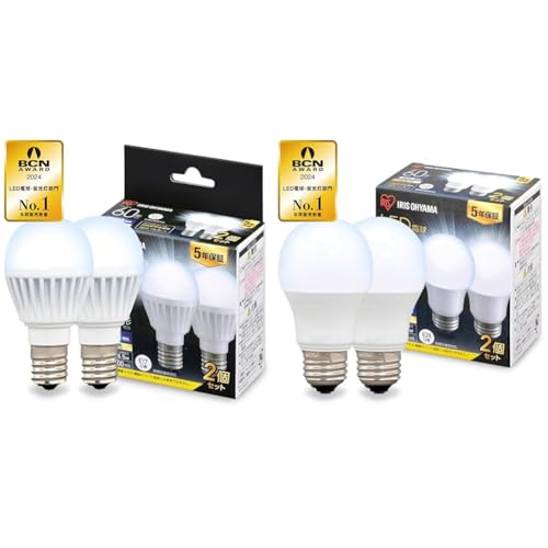 �y�Z�b�g�����z�A�C���X�I�[���} LED�d�� 60W�`���� �����F �������a17mm �L�z�� �����Ή� LDA7D-G-E17-6T62P + LED�d�� �������a26mm �L�z�� 60W�`���� �����F �����Ή� LDA7D-G-6T62P �e2�p