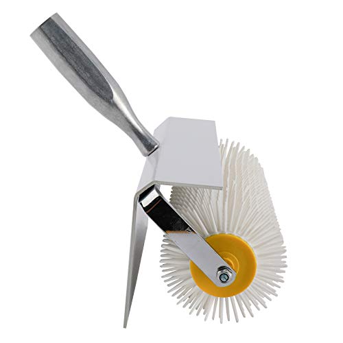 RealPlus Rolo de ponta de 250 mm, rolo composto de piso, rolo de aeração pontiagudo, rolo autonivela