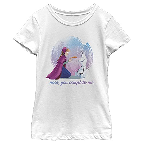 Disney Upon a Snowman Anna and Olaf Pastel Portrait Girls Standard T-Shirt