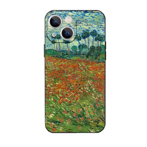 Coque iPhone 14 résistante aux chocs avec motif Van Gogh tendance