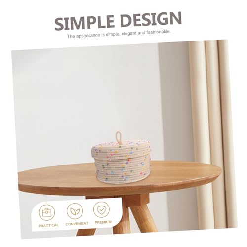 Panier de rangement en corde de coton CHILDWEET fait main qualite premium - 3