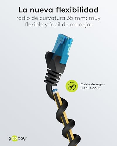 Evite interferencias con el cable LAN CAT 6A de 20 m goobay contra pérdidas de señal 6