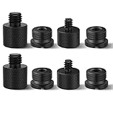 NEEWER Mic Stand Adapter, 8 PCS Mic Thread Adapter Set, 5/8” Female to 3/8” Male, 3/8” Female to 5/8