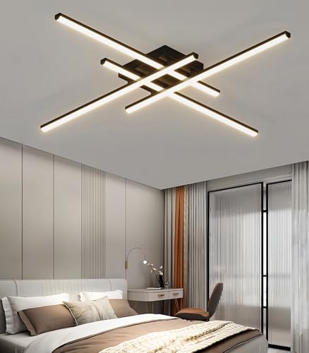 Plafonnier LED moderne télécommande dimmable réglable pour salon - 3