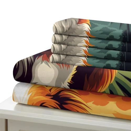 Parure de lit Golden Retriever microfibre抗皱易打理135x200儿童单人被套 - 6