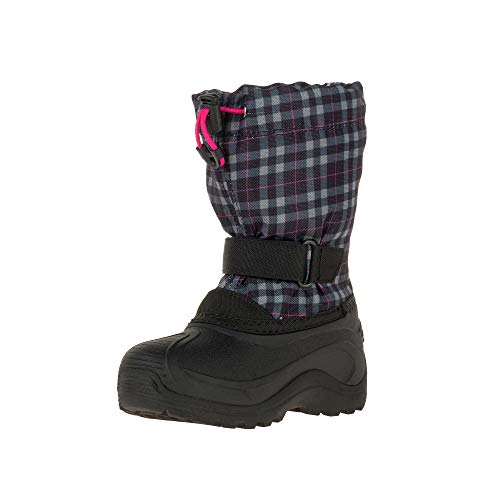 Kamik Finley śniegowce chłopięce, uniseks, czarny - Czarny Black Pink Bpk - 25 EU