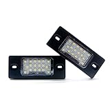 Leuchtfarbe: Xenonweiß 2 x LED Kennzeichenbeleuchtung Kennzeichen Leuchte Xenon Licht 6000K