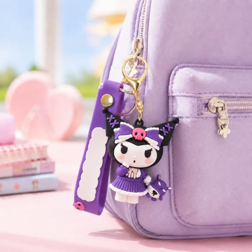 Image of Wanna Party Cute Keychain Kawaii Anime Keychain, Kurumi, Key Rings for Girls & Boys, Car, Bags, Backpack & Room Accessories