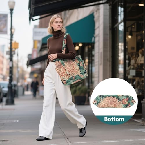 Bolso tote mujer estampado floral japonés gran capacidad miniatura 7
