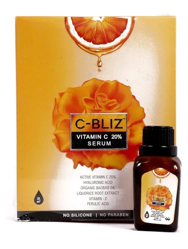 Image of Vitamin C 20% Serum with Hyaluronic Acid, Organic Baobab Oil, 20 ml, Silicone-Free