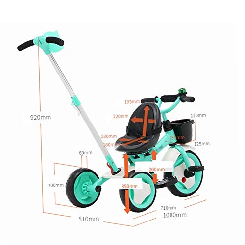 Sznwj Ygqtbc Children's Tricycle,3 In 1 Kids Tricycles For 1-3 Years Old Kids Trike 3 Wheel Toddler Bike Boys Girls Trikes For Toddler Tricycles Baby Bike Trike (Color : C) #TOP3