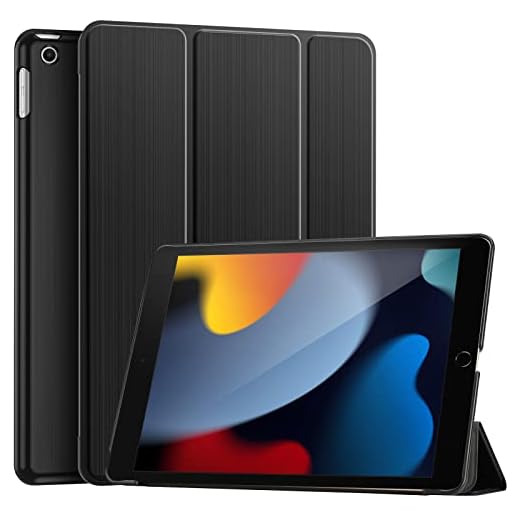 ProCase for iPad 10.2 Case iPad 9th 8th 7th Generation Case, Hard Back Protective Cover iPad Case for iPad 10.2 Inch – Black