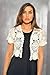 401147-Nat-XL Just Love Bolero Shrug / Women Cardigan,Natural Floral Crochet,X-Large