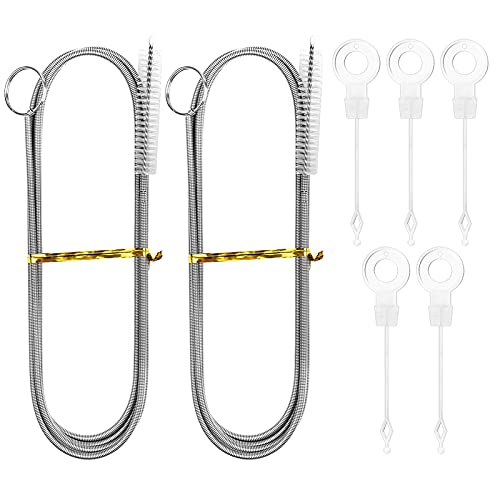 2 Stück 150cm Kühlschrank Reinigungsbürste Kühlschrank Bürste Schlauchbürste Rohrbürste Lange Flexible Nylon…