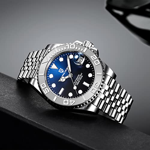 Pagani Design Men's Watch Mechanical Automatic Movement NH35 Waterproof 100M Sapphire Glass Bezel Ceramic Stainless Steel Diving Watch PD-1651 Yacht Master