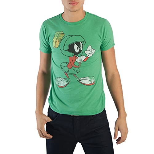 Amazon.com: Marvin The Martian Fight Stance Men's Green T-Shirt (L