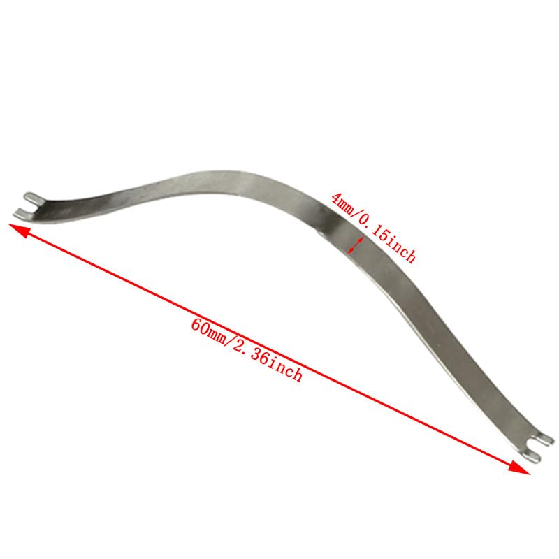 Image of Haidong Stainless Steel Picture Frame Clip Frame Spring Clip Picture Frame Spring Clip DIY Picture Frame Hardware for Picture Frame Suspension 85*4mm 100PCS (3.35*0.16inch)