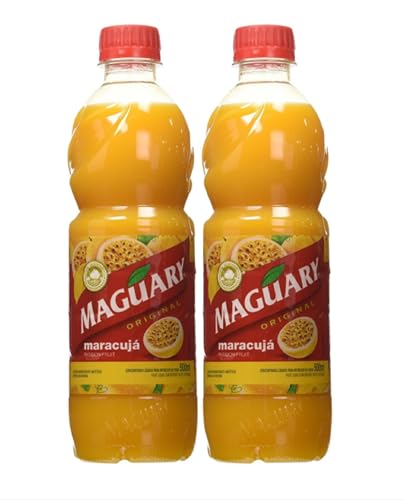 Maguary Passion Fruit Juice Concentrate - 16.9 FL.Oz | Suco Concentrado de Maracujá Maguary - 500ml - (PACK OF 02)