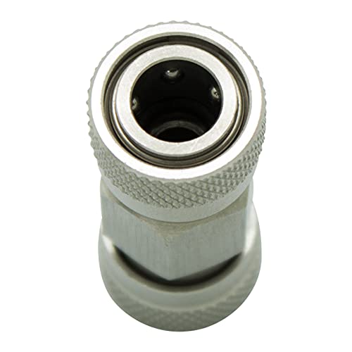 Universal Foster Quick-Disconnect Coupling Fill Adapter PCP Paintball HPA Air Tool Fittings (8mm Female to 8mm Female), 8MM Male to Male