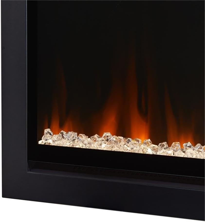 Real Flame 65" Wall- Mount or Recessed Electric Fireplace Insert by Real Flame