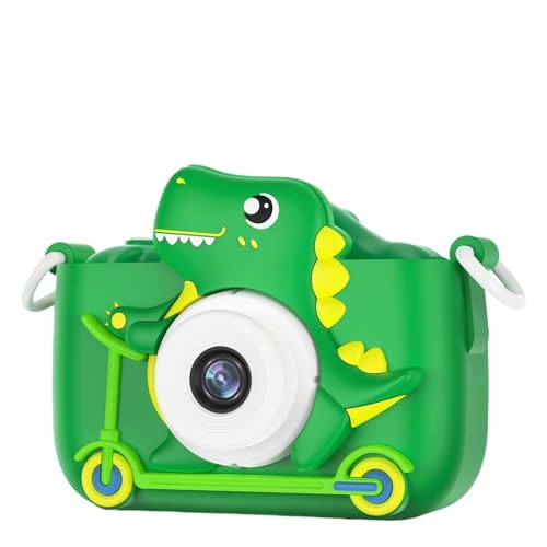 Caméra Dinosaure pour enfants 1080P HD avec double objectif et écran 2 pouces
