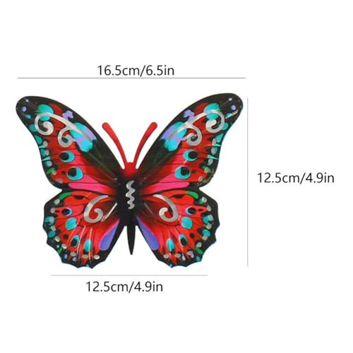 Esculturas con forma de gato y mariposas decorativas en metal negro para salones y patios 5