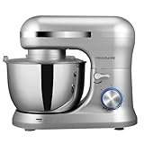 CULINARY CHEF 4.5L Retro Stand Mixer (Silver), 4.75 quart