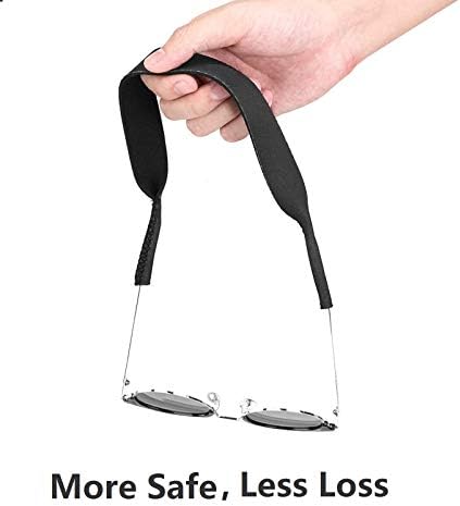 kuou 6 Pieces Sports Sunglasses Strap, Stretchy Floating Glasses Strap Neoprene Eyewear Retainer Eyeglass Strap for Men Women Kids