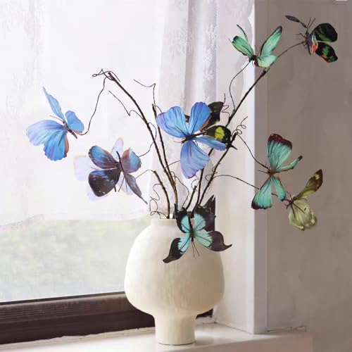 TaTalife Artificial Butterfly, Silk Butterflys, Butterflies for Crafts for Floral Arrangements, 3D Butterfly Stakes Decor, Patio Plant Pot, Flower Bed Home Decor by TaTalife - Image 5