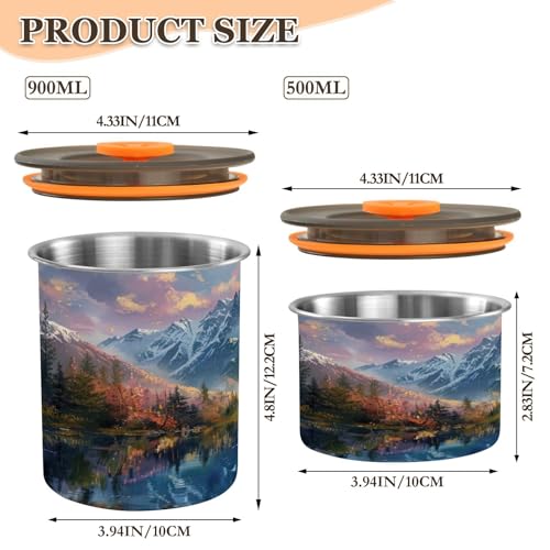 Envase hermético de acero inoxidable para café de 30 oz miniatura 2
