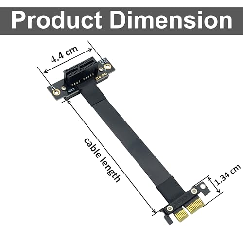 Cable Extensor PCIe 3.0 X1 20cm, Macho a Hembra miniatura 2