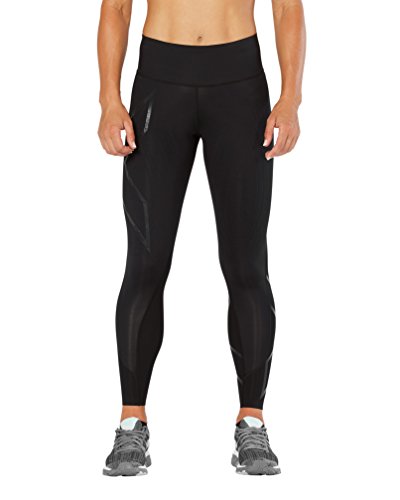 2Xu Women's Mcs Mid-Rise Compression Tights, Black/Nero, Small #TOP1