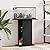 vidaXL Aquarium Stand, Fish Tank Cabinet with Storage, Fish Tank Stand for Home Living Room, Aquarium Cabinet, Black Engineered Wood