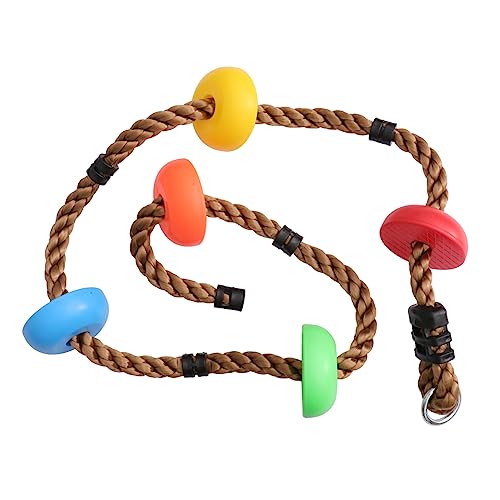 BCOATH 1Pc Swing Climbing Rope with Disc Outdoor Playground for and Climbing Accessory for Exercise and Fun Disc