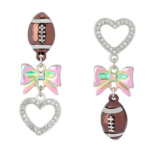 Betsey Johnson Women's Kick Off Football Mismatch Earrings