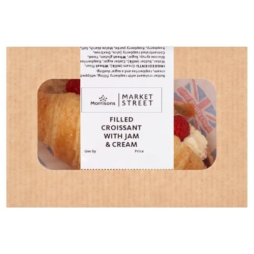 Morrisons Cake Shop Filled Croissant with Jam & Cream