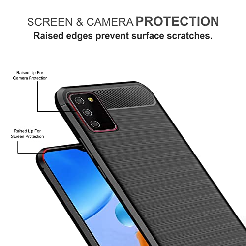 Image of Solimo Back Cover Case for Samsung Galaxy M02S | Compatible for Samsung Galaxy M02S Back Cover Case | 360 Degree Protection | Soft and Flexible (TPU | Matte Black)