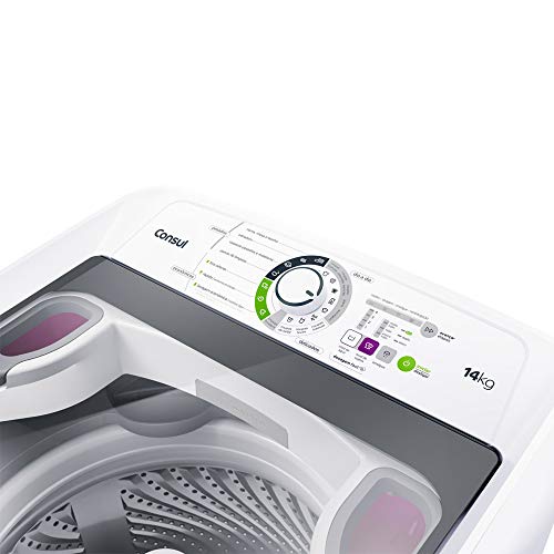 Máquina de Lavar Consul 14Kg branca com Dosagem Extra Econômica e Ciclo Edredom - CWH14AB 110V