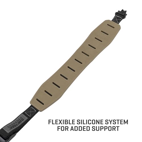 Allen Company Traction Molded Rubber Rifle Sling, FDE, Brown