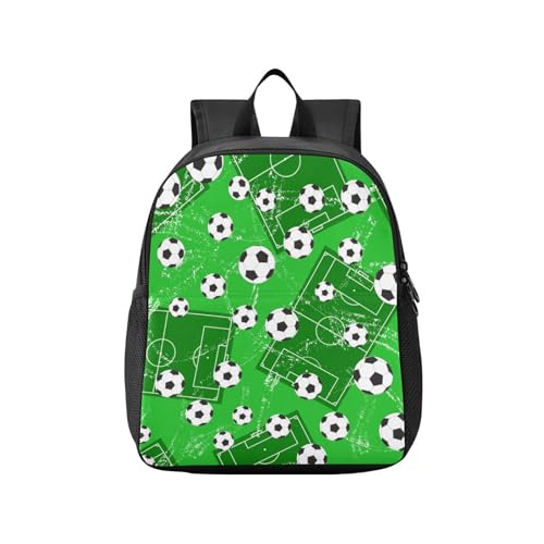 Mnsruu Mochila preescolar para niños, diseño de puerta de fútbol y balón de fútbol, mochila de jardín de infantes, mochila para guardería, escuela preescolar, bolsa pequeña para libros, #03, M
