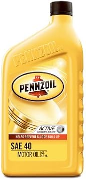 Pennzoil Hd Motor Oil Sg Sae 40w Qt.
