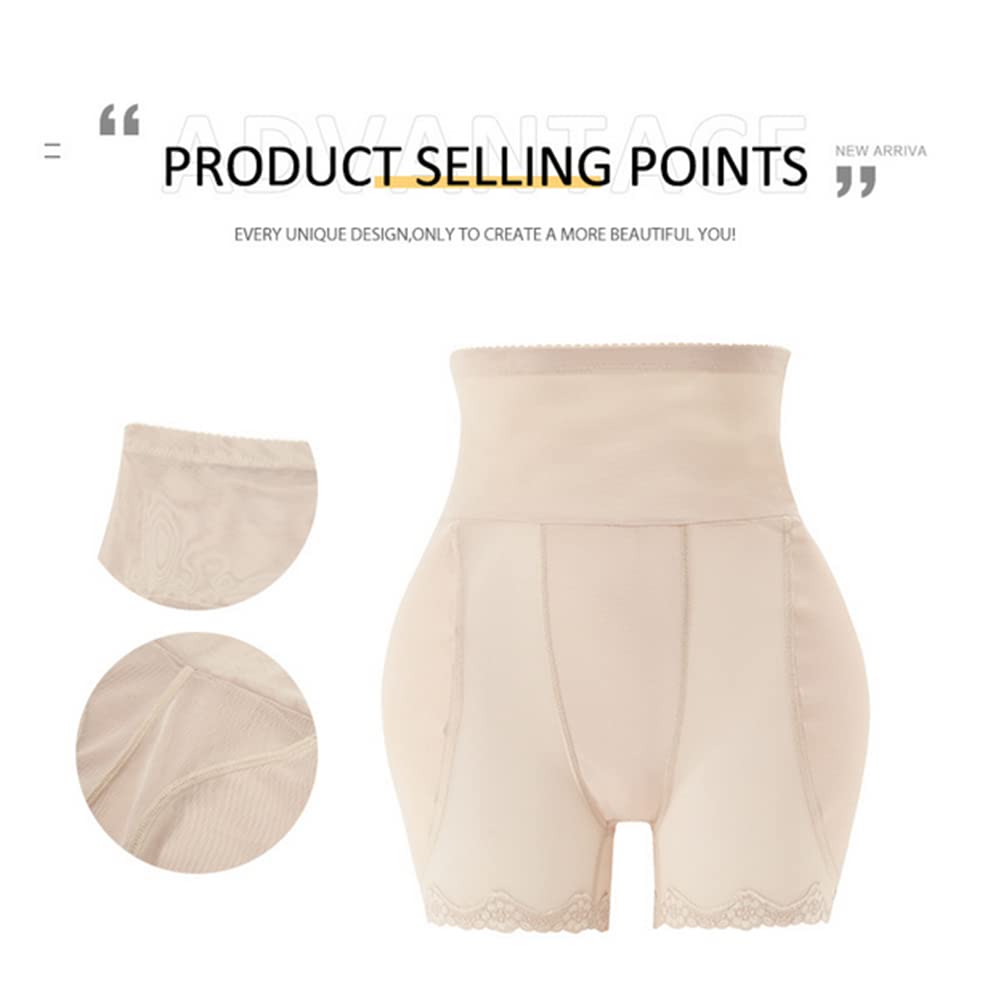 Podkładki pod pośladki, gorset, spodenki treningowe, body, wysokie majtki na brzuch, body, spodenki modelujące dla kobiet(Nude-3X-Large