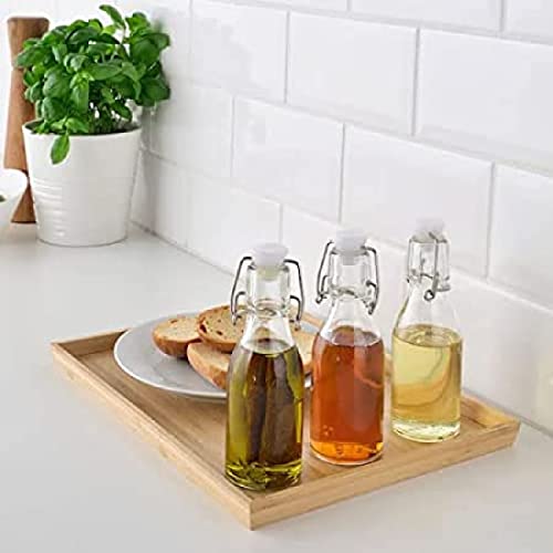 Image of Clip Top Preserve Bottles - 6 Pack of 250ml Clear Glass Bottles with Airtight Stoppers, Swing Top Bottles for Beer Brewing, Wine, Condiments, Beverages, Oil, Vinegar (Pack of 6)