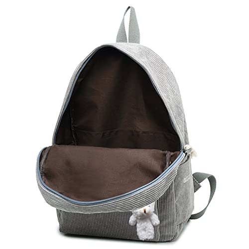 Mochila de lantejoula de veludo cotelê bolsa de moda estudante bolsa feminina jovem moda simples bol